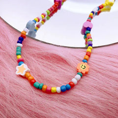 Y2k candy beaded butterfly necklace - Y2k Empire