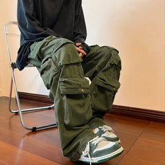 Y2k cargo pants in green - Y2k Empire