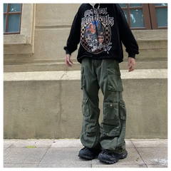 Y2k cargo pants in green - Y2k Empire