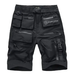 Y2k cargo shorts - solid black iconic era style - Y2k Empire