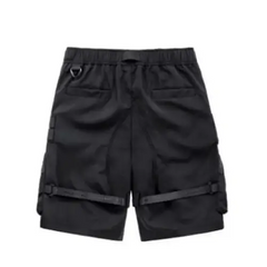 Y2k cargo shorts - solid black iconic era style - Y2k Empire