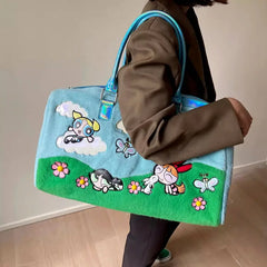 Y2k cartoon print shoulder bag - Y2k Empire