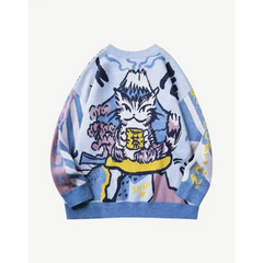 Y2k cartoon sweater - Y2k Empire