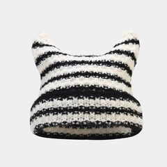 Y2k cat ear beanie - vintage style fashion statement - Y2k Empire