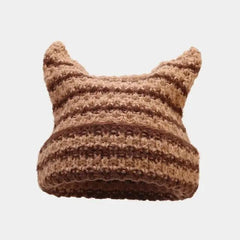 Y2k cat ear beanie - vintage style fashion statement - Y2k Empire