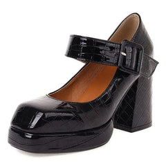 Y2k chunky leather sandals - Y2k Empire