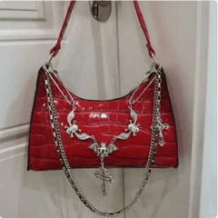 Y2k crocodile skin handbag - Y2k Empire