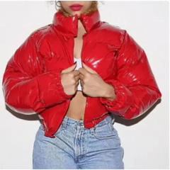 Y2k cropped puffer jacket - Y2k Empire