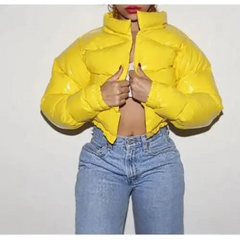 Y2k cropped puffer jacket - Y2k Empire