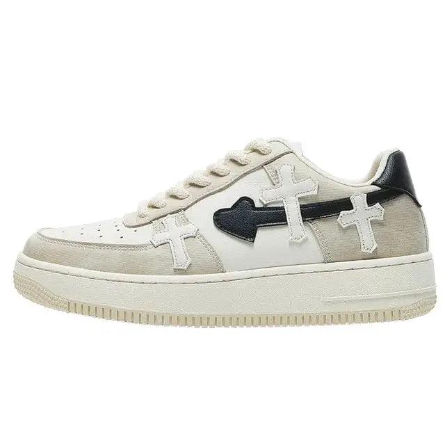 Y2k cross motif sneakers - Y2k Empire