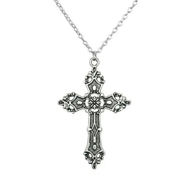 Y2k cross pendant necklace - Y2k Empire