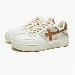 Y2k cross sneakers with chain accents - Y2k Empire