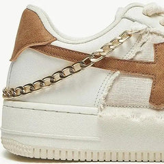 Y2k cross sneakers with chain accents - Y2k Empire