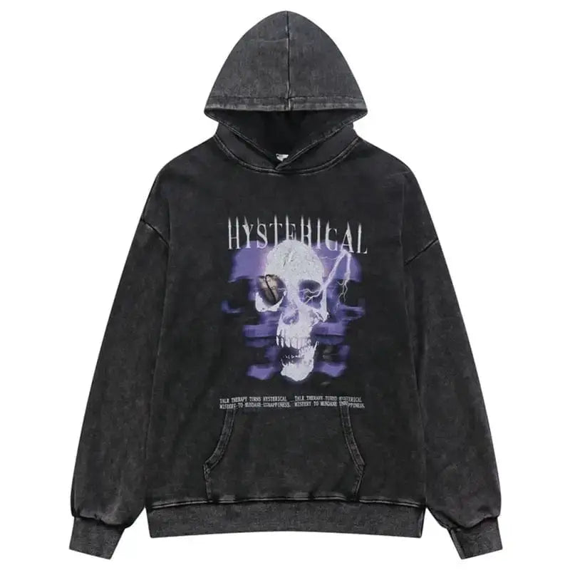 Y2k demon head hoodie - Y2k Empire