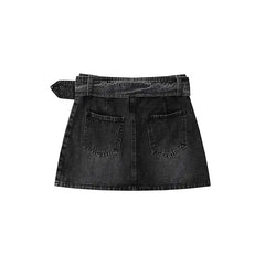 Y2k denim belted skirt - Y2k Empire