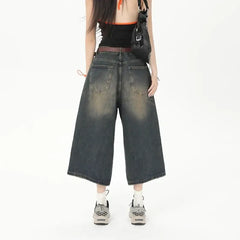 Y2k denim jorts for women - Y2k Empire