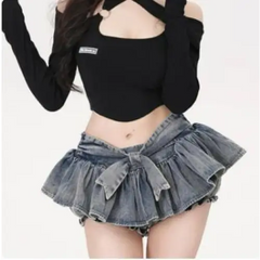 Y2k denim micro mini skirt - Y2k Empire