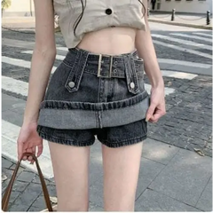 Y2k denim skirt with pockets - Y2k Empire