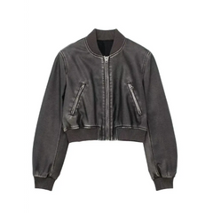 Y2k faux leather jacket - Y2k Empire