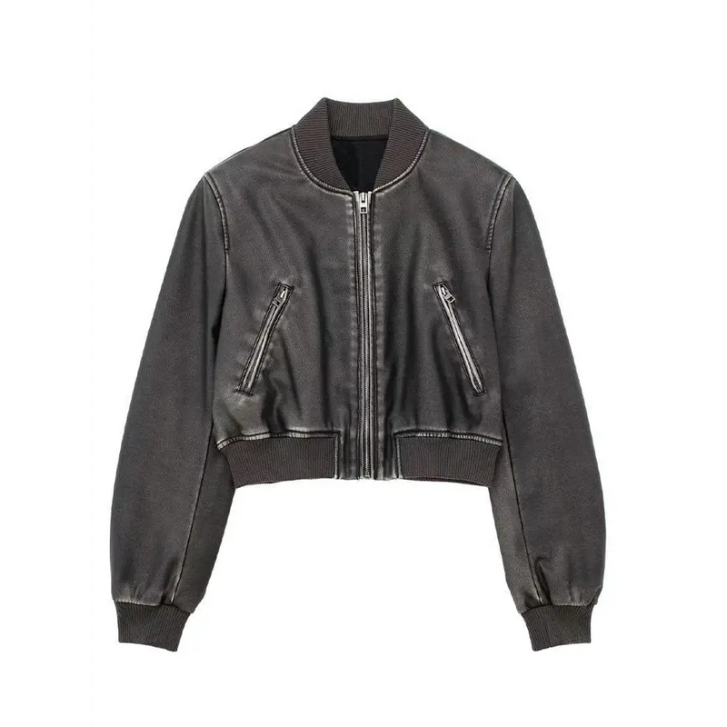 Y2k faux leather jacket - Y2k Empire