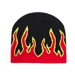 Y2k flame beanie - embrace 2000s fashion - Y2k Empire