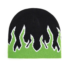 Y2k flame beanie - embrace 2000s fashion - Y2k Empire