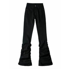 Y2k flared pants in timeless black - Y2k Empire