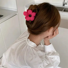 Y2k flower hair claw - 6.8cm - Y2k Empire