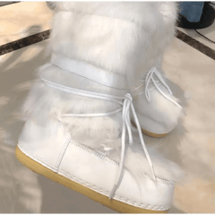 Y2k fluffy boots: nostalgic elegance - Y2k Empire