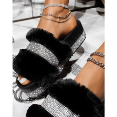 Y2k fluffy slippers - Y2k Empire