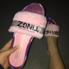 Y2k fuzzy hair slippers - Y2k Empire