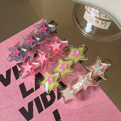 Y2k glitter star hair clip - Y2k Empire