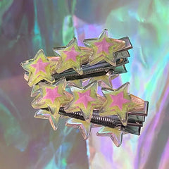 Y2k glitter star hair clip - Y2k Empire