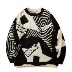 Y2k graffiti retro sweater - Y2k Empire