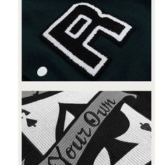 Y2k green varsity jacket - Y2k Empire