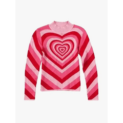 Y2k heart sweater: embrace 2000s nostalgia - Y2k Empire