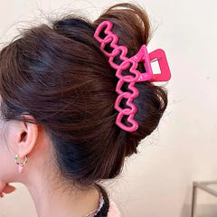 Y2k hearts hair claw for stylish hairstyles - Y2k Empire