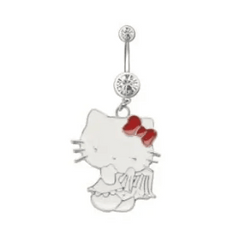 Y2k hello kitty belly ring - Y2k Empire