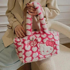 Y2k hello kitty plush handbag - Y2k Empire