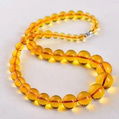 Y2k inspired beaded necklace in vibrant orange - Y2k Empire