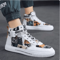 Y2k-inspired high-top street sneakers - Y2k Empire