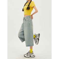 Y2k inspired long jorts for women - Y2k Empire