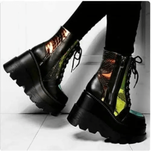 Y2k inspired platform boots - Y2k Empire