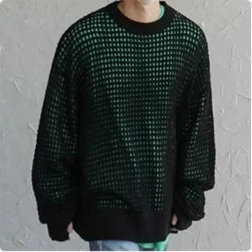 Y2k knitted men’s sweater - Y2k Empire