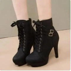 Y2k lace up ankle boots - Y2k Empire