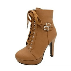 Y2k lace up ankle boots - Y2k Empire