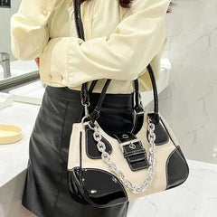 Y2k leather 2-in-1 handbag for vintage style - Y2k Empire