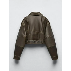 Y2k leather jacket for women - Y2k Empire