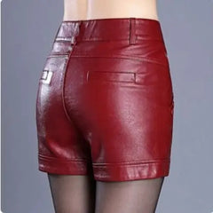 Y2k leather mini shorts for women - Y2k Empire