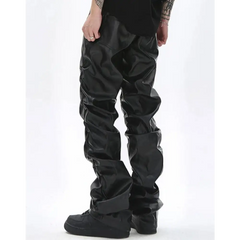 Y2k leather pants for men - Y2k Empire